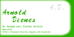 arnold dienes business card